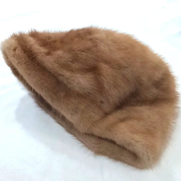 Vintage Ladies Simpsons' Real Fur Brown Hat Lined - Picture 5 of 5